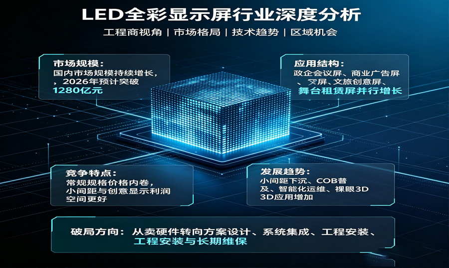 LED全彩显示屏行业深度分析!
